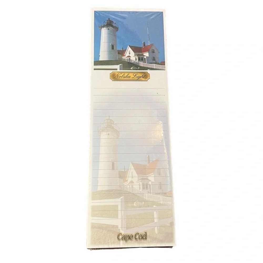 Magnetic Notepad Nobska‎ Lighthouse Cape Cod 50 Sheets South Cape District Inc